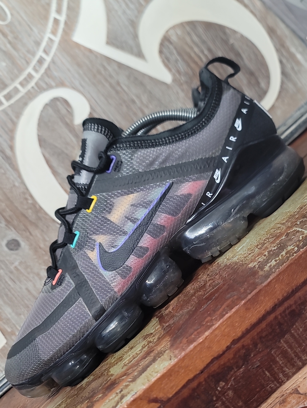 Nike Air VaporMax 2019 SE 'Wind Breaker' Mens 10.5 Good Condition Fast Shipping - Picture 14 of 16